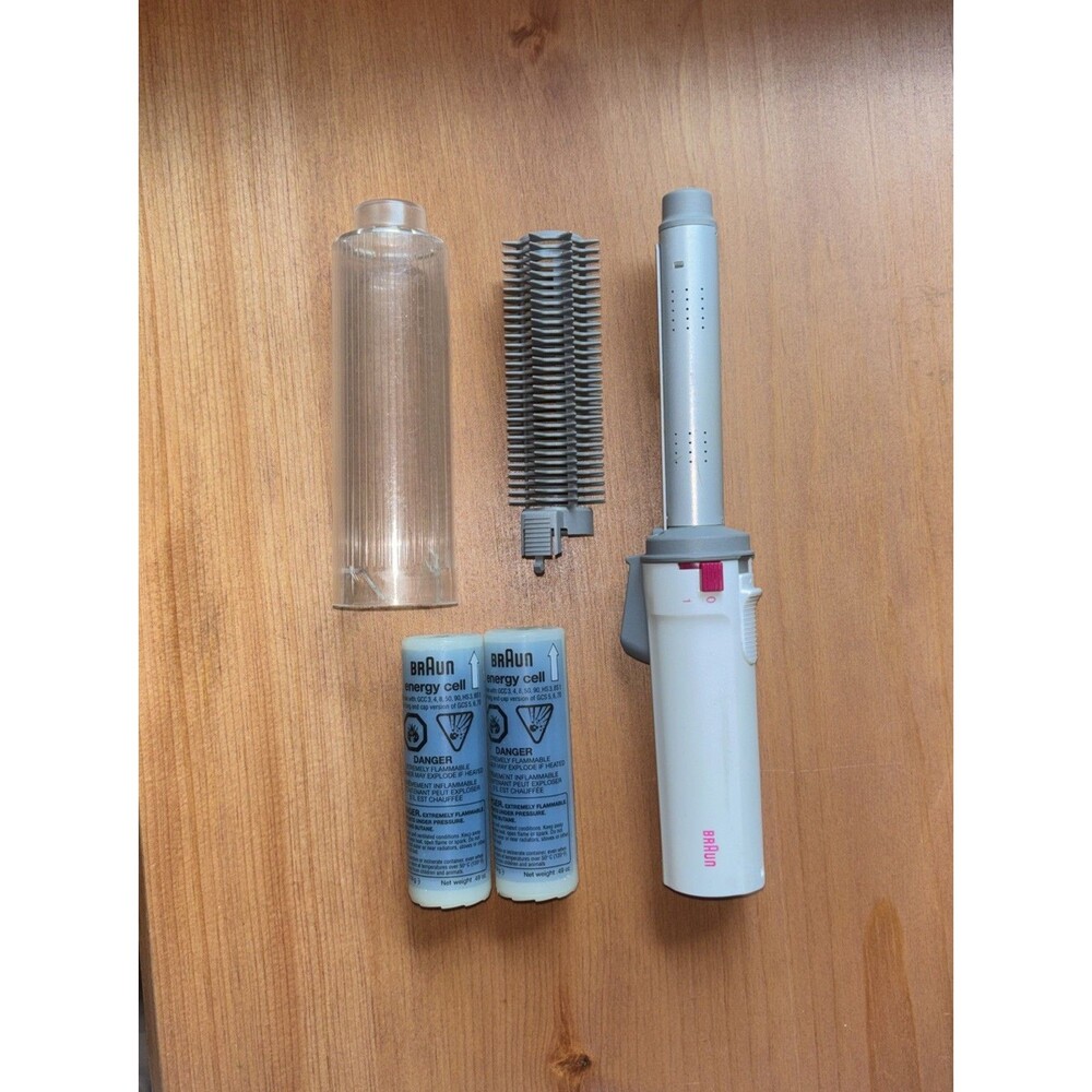 Braun Curl N Go Cordless Hair Curling Iron 4507 2 Butane Cells Travel Works Read